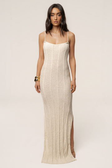 Ivory Cabana Views Crochet Dress de VÍA LABEL