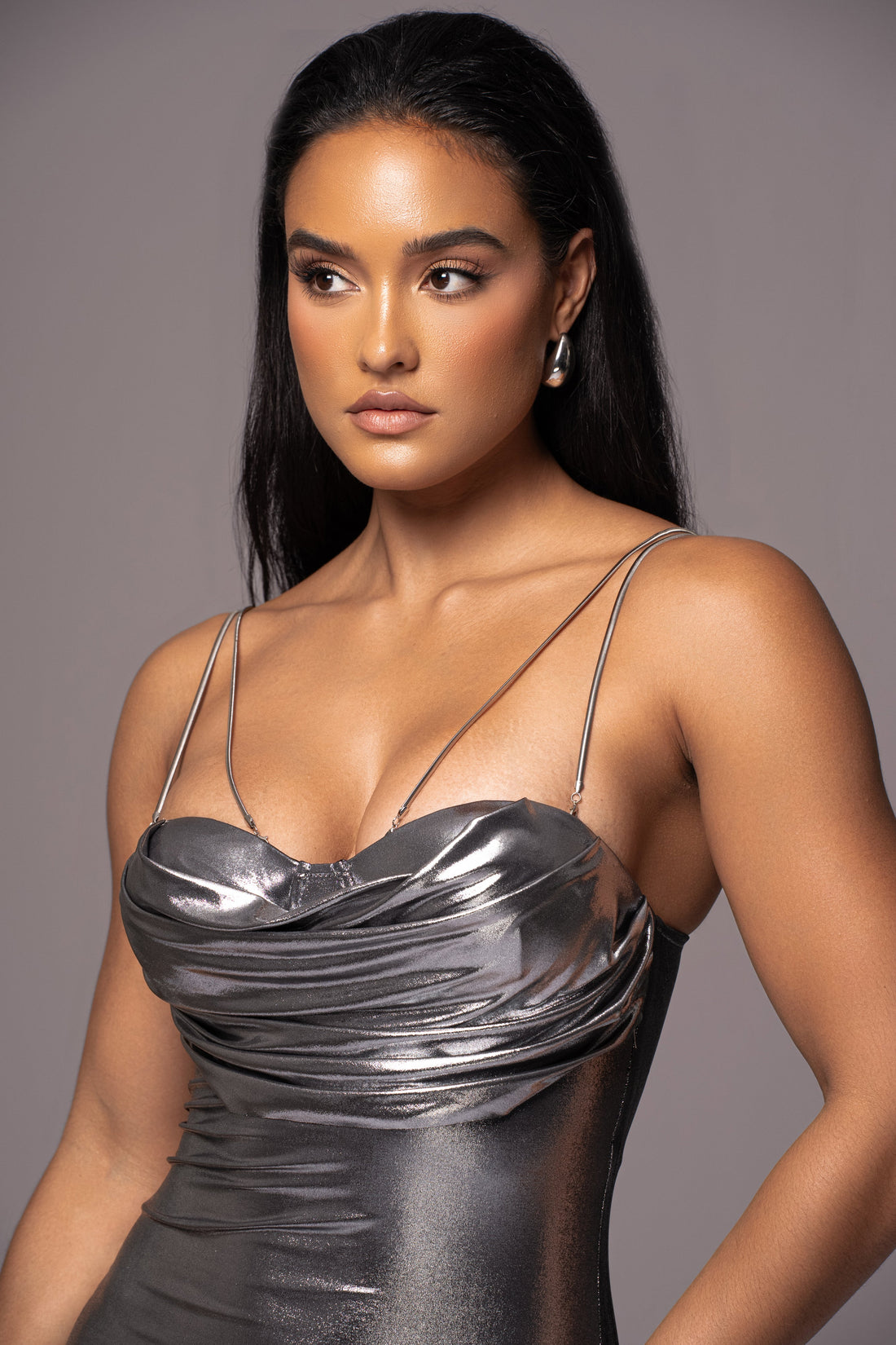 Vestido Midi Visions Of You Silver