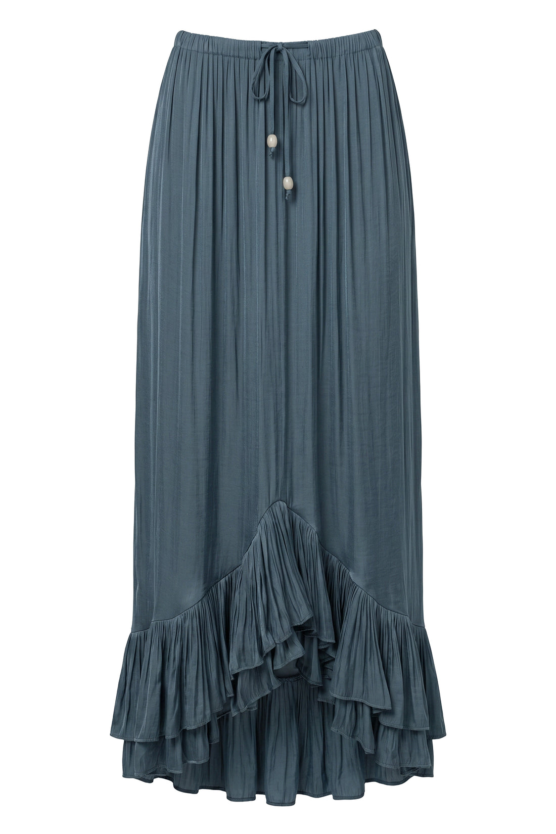 Teal Sun And Sand Maxi Skirt