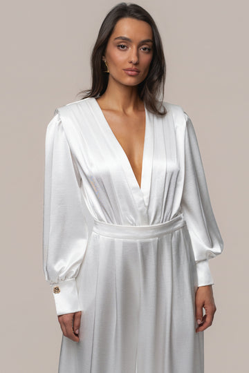 White Satin Radiance Bodysuit