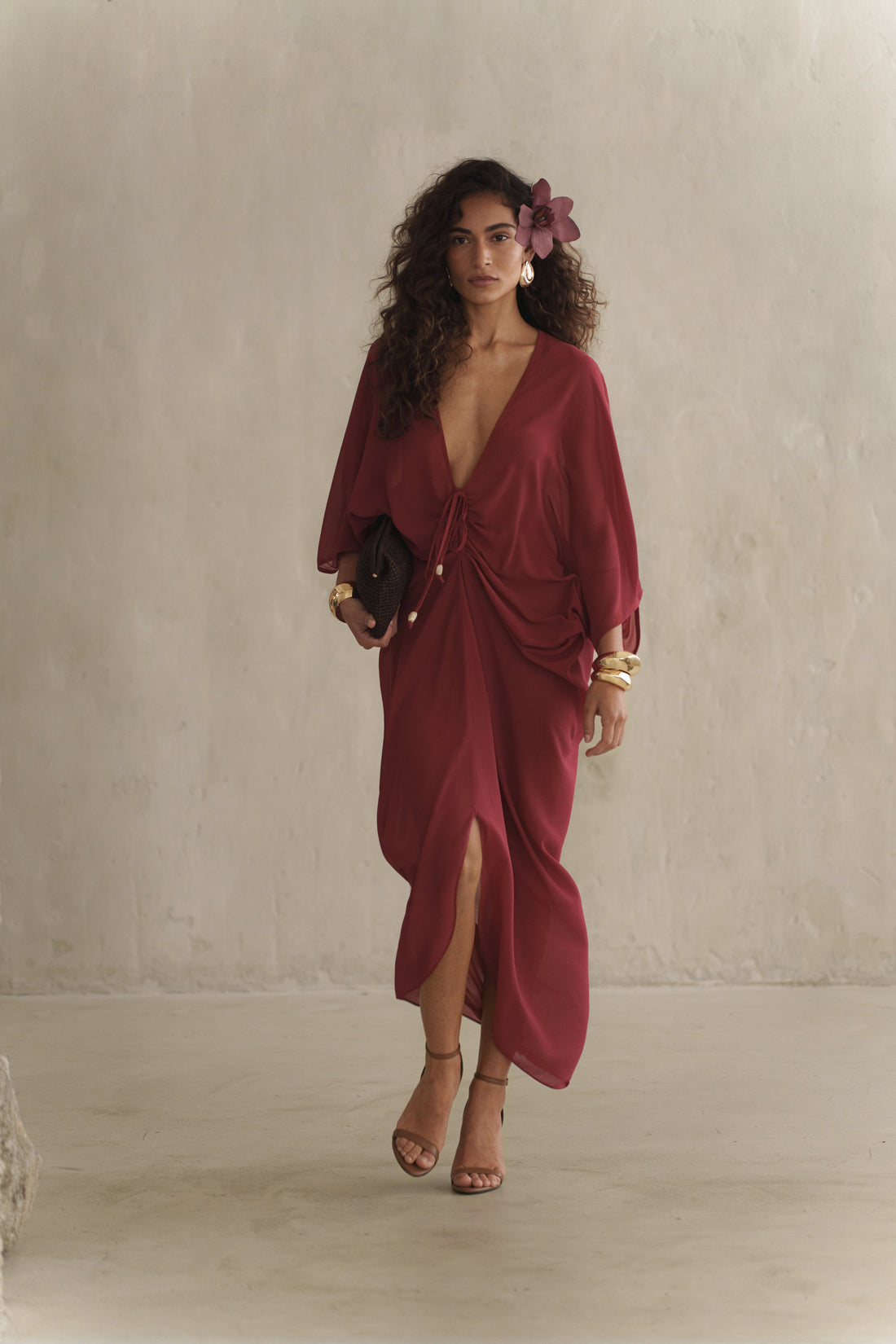 Berry Longer Days Cover Up Dress